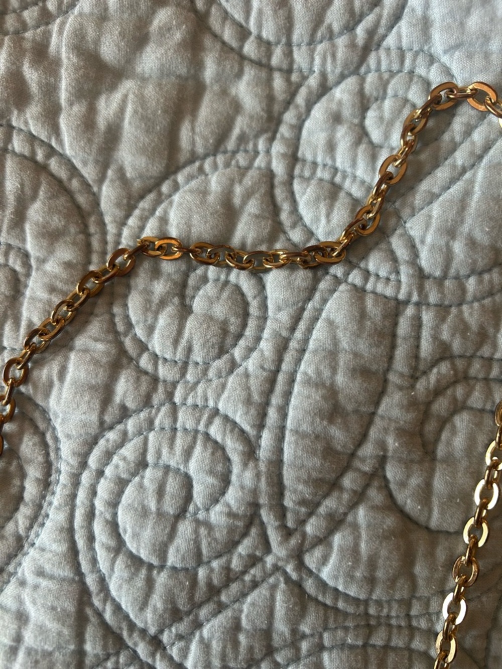 Black Monogram Embossed Chain Wallet - Picture 12 of 15